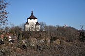 Bansk tiavnica  Nov zmok, v pozad Kalvria