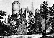 Hasitejn na rytin podle kresby F. A. Hebera