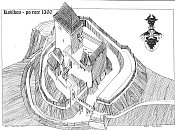 Košíkov po r. 1360 podle P. Šimečka