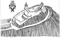 Stlky  jdro hradu podle M. Plaka