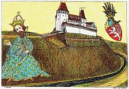 Novy hrad u Kunratic podle O. efc, J. Podlisky