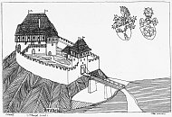 Hr�dek u Trhov�ch Svin� podle D. Kov��e