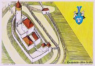 Drahotuse  jadro hradu podle P. Simecka, M. Placka