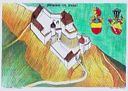 Mikulov ve 14. stol. podle P. Simecka, M. Placka