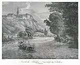 Nový Hrad u Jimlína na litografii A. Kunikeho (1833)