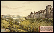 Pražský hrad – Jelení příkop – Johann Venuto (1822)
