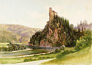 Oravsk hrad na obraze Thomase Endera