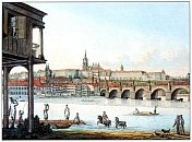 Pražský hrad – obraz Vincence Morstadta (1825)