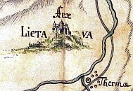 Lietava na historick map z konce 17. stol.