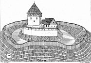 Tečovice – tvrz podle modelu
