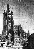 Pražský hrad – katedrála – obraz Josefa Šembery (1820)