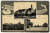 Škvorec – pohlednice (1916)