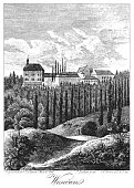 Osečany – J. Richter podle F. A. Hebera (1846)