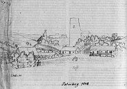 Talmberk – kresba F. A. Hebera (1846)
