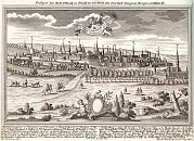 Olomouc – veduta F. B. Wernera (kolem r. 1740)