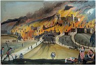 Žireč – požár zámku r. 1825