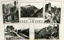 Oheb a Lichnice  pohlednice (1946)