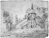 Potštejn – kresba Jana E. Vocela (1816)