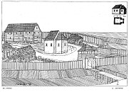 Horšovský Týn I – biskupský dvorec kolem r. 1220 podle J. Heřmana