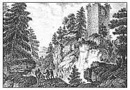 Kunžvart – Langweilova mědirytina z r. 1810