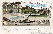 Postoloprty  pohlednice (1900)