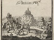 Ostr Kame  vez z rytiny J. Nypoorta (1658)