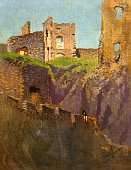 Beckov  Lszlo Mednyanszky (kolem 1900)