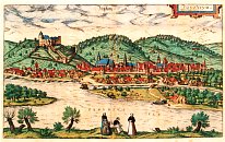 Bratislava  litografie F. Hogenberga (1593)